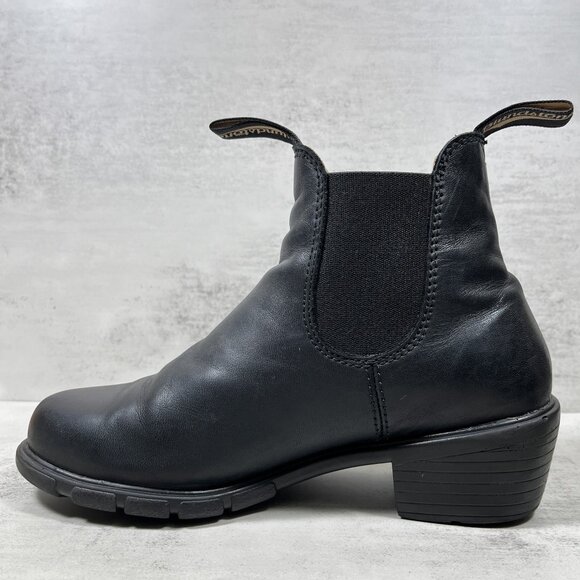 Blundstone 1671 Leather Heeled Chelsea Boots - Women's Size 6.5 - Black - Picture 5 of 9